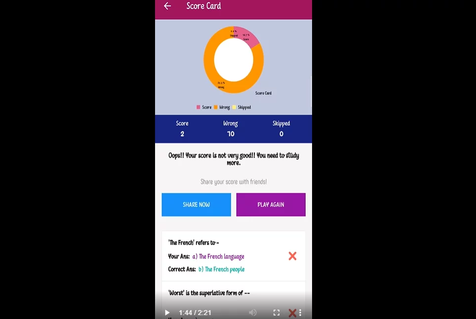 Tutorial Mobile Application with Quiz Facility - Android - Image 6